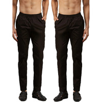 See Designs Men Black Solid Pure Cotton Men's Pyjama (Pack Of 2)_Sdcbpj152L