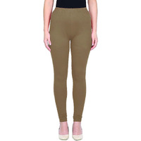 Shasmi Women's Stretch Leggings Com Chudidar Chikku Dark 70_Cocolate Beige_M