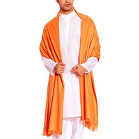 Weavers Villa Kesari Cashmere Lohi, Shawls For Men, 125Cm X 250Cm