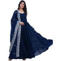 Fashion Basket Pink Georgette Anarkali Kurta For Women