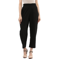 Idalia Women's Black Rayon Palazzo Pants