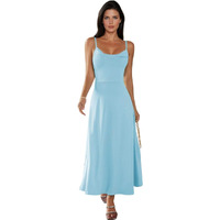 Kotty Women's Cotton Blend Dress(Blue,L)