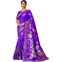 Leriya Fashion Women's Cotton Silk Saree (Lf-S2392_Blue 1)