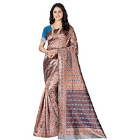Sugathari Women's Banarasi Saree Pure Kanjivaram Silk Soft New Ladies 2024 Design Wear Pattu Sarees Latest Cotton Party Sari Collections With Blouse Piece For Wedding Sadi (Pari-183-Firozi)