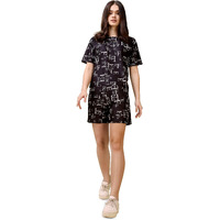 Purvaja Womens Mini Co-Ords (Rehaa-024-Alphabets_Black_Small)