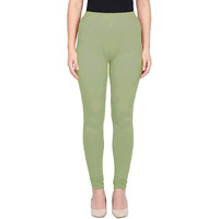 Shasmi Women's Stretch Leggings Chudidar P Green 117_Soft M