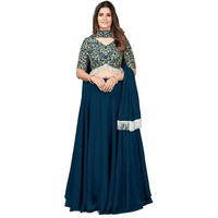 Fashion Basket Women's Faux Georgette Semi-Stitched Lehenga