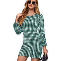 Leriya Fashion Party Dresses For Women Choker Multicolor Bodycon Mini Wrap Dress (Medium, Green)
