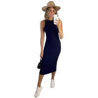Toochki Dress For Women | Dresses For Women Dress | Bodycon Dress | Blue Bodycon Dress | Midi Length Dresses | Lycra Bodycon Dress | One Piece Dress