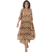 Toochki Co Ord Set For Women | Casual Wear Pant Top Set | Fancy Co-Ord Set | Full Pair Set | Women Kurta Sets Kurtis | Two Piece Co Ord Sets | Coord Sets For Women | Printed Cotton Co Ord Set Yellow