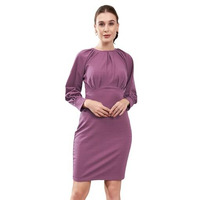 Selvia Western Dress For Women|Lycra Western Dress For Women|Bodycon Dress For Women|One Piece Dress For Women (719Dtk11735N-M_Dusty Lavender)