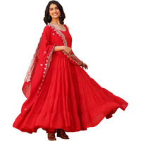 Fashion Basket Pink Georgette Anarkali Kurta For Women