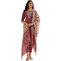 Fashion Basket Cotton Silk Kurta Set With Duptta For Women Maroon