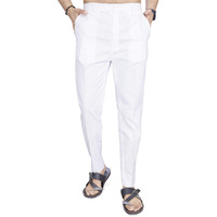 Divisive Men's Cotton Stitched Slim Fit Pyjama/Pant (Dpt26_Xl_White)