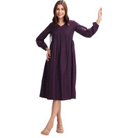 Selvia Western Dress For Women|Cotton Blend Dress For Women|A-Line Dress For Women|One Piece Dress For Women (696Dtk7851N-Xl_Wine)