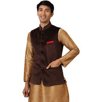 Wintage Men's: Dust Free Cotton Velvet Brown Modi Nehru Jacket : 38/S