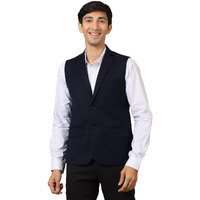 Wintage Men's: Tweed Wool Blue Modi Nehru Jacket : 44/Xl