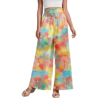 Dhruvi Trendz Womens Rayon Plazoo Pant Regular Fit Palazzo (Dt-Tr-731_Yellow_M)