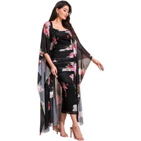 Litzo Dress For Women || Western Dresses For Women || One Piece Maxi Dress (L-33-L) Black