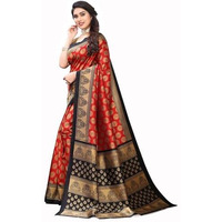 Shiv Textiles Women's Art Silk Traditional Prints Saree(157S101_Maroon)