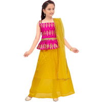 Aarika Girls Rani-Yellow Color Lehenga Choli Set (Lch-23208-Rani-Yellow-34)