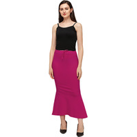 Shiv Textiles Lycra Cotton Blend Fishcut Flare Shapewear For Women Magenta Xl