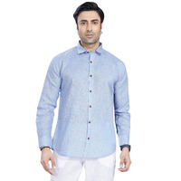 Divisive Men's Poly Linen Regular Fit Shirt (Dst103_Xxxl_Sky)