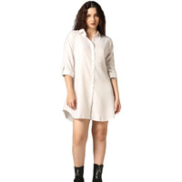 Dhruvi Trendz Womens Rayon Women Western Dresses Regular Fit Fit And Flare (Dt-Wd1103_Grey_M)