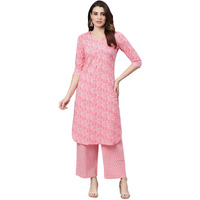 Idalia Light Pink Printed Kurta Set