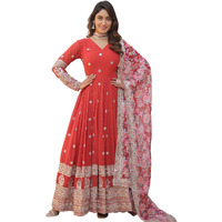 Fashion Basket Georgette Embroidered Dress For Women