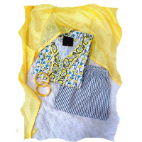 Pinkmint Women's Hevy Cotton Blend Yellow Kurta Set L Stitched Printed Dupatta Set L Stylish Women Festival Dress (Pack Of 1)