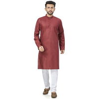 Be Active Men's Solid Brown Kurta Set || Men Kurta Pajama || Men Kurta Pajama Set || Kurta Pajama For Men (N-Rfsk0001 27 Set S)