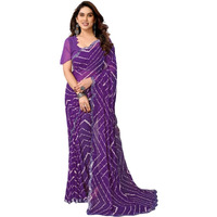 Shiv Textiles Women's Art Silk Traditional Prints Saree(506S105_Purple)