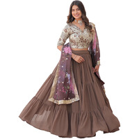Fashion Basket Georgette Stiched Lehenga Set For Women