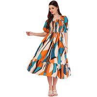 Kzully | Elevated Elegance Redefining Style With The Smocked A-Line Midi Dress