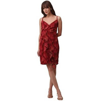 Purvaja Womens Bodycon Mini Length Dress (Wini-169_Red_Small)