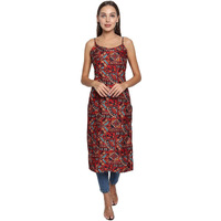 Patlani Women's Micro Crepe Full Stitched Kurti. Maroon