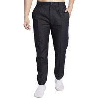 Divisive Men's Cotton Stitched Slim Fit Pyjama/Pant (Dpt27_Xl_Black)