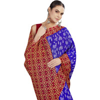 Tamaira Fashion Women's Printed Pure Cotton Mulmul Saree Without Blouse Piece(Ab49_Blue)