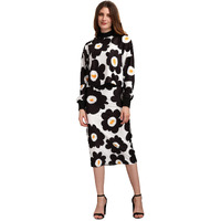 Purvaja Women's Polyester Blend Cocktail Midi Dress (Maxi-028-Omelette-Xs_White