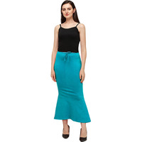 Shiv Textiles Lycra Cotton Blend Fishcut Flare Shapewear For Women Sky Blue L