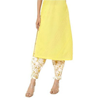 Fabindia White Cotton Hand Block Printed Salwar