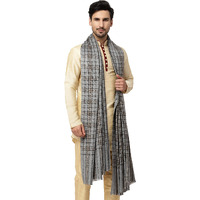 Weavers Villa Men's Woolen Lohi/Shawl (Ms-Checks, Grey), 125Cm X 250Cm