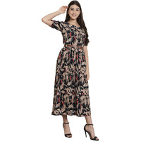 Tee Projekt Women Blush Blossom Black Gown Dress