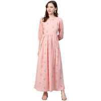 Idalia Pink Box Pleated Dress