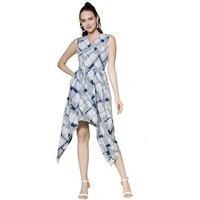Oomph! Womens Western & Fusion Wear Dress For Women Western, Blue - Md944