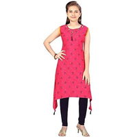 Aarika Girls Rani-Black Casual Wear Kurti Legging Set (Kl-Ap-3235-Rani-Black-36)
