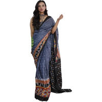 Shiv Textiles Womens Pure Cottoncasual Wear Saree (Smc-St-42-Grey)