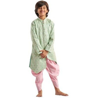 Pspeaches Boys Embroidered Regular Kurta With Dhoti Pants (5-6Years)