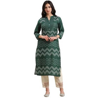 Varanga Womens Silk Regular Kurta Set (Nv_Vkur08_Green